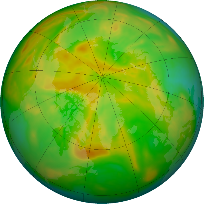 Arctic ozone map for 05 June 2006